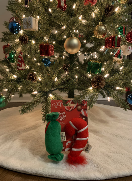 Christmas Cracker & Candy Cane Cat Toy