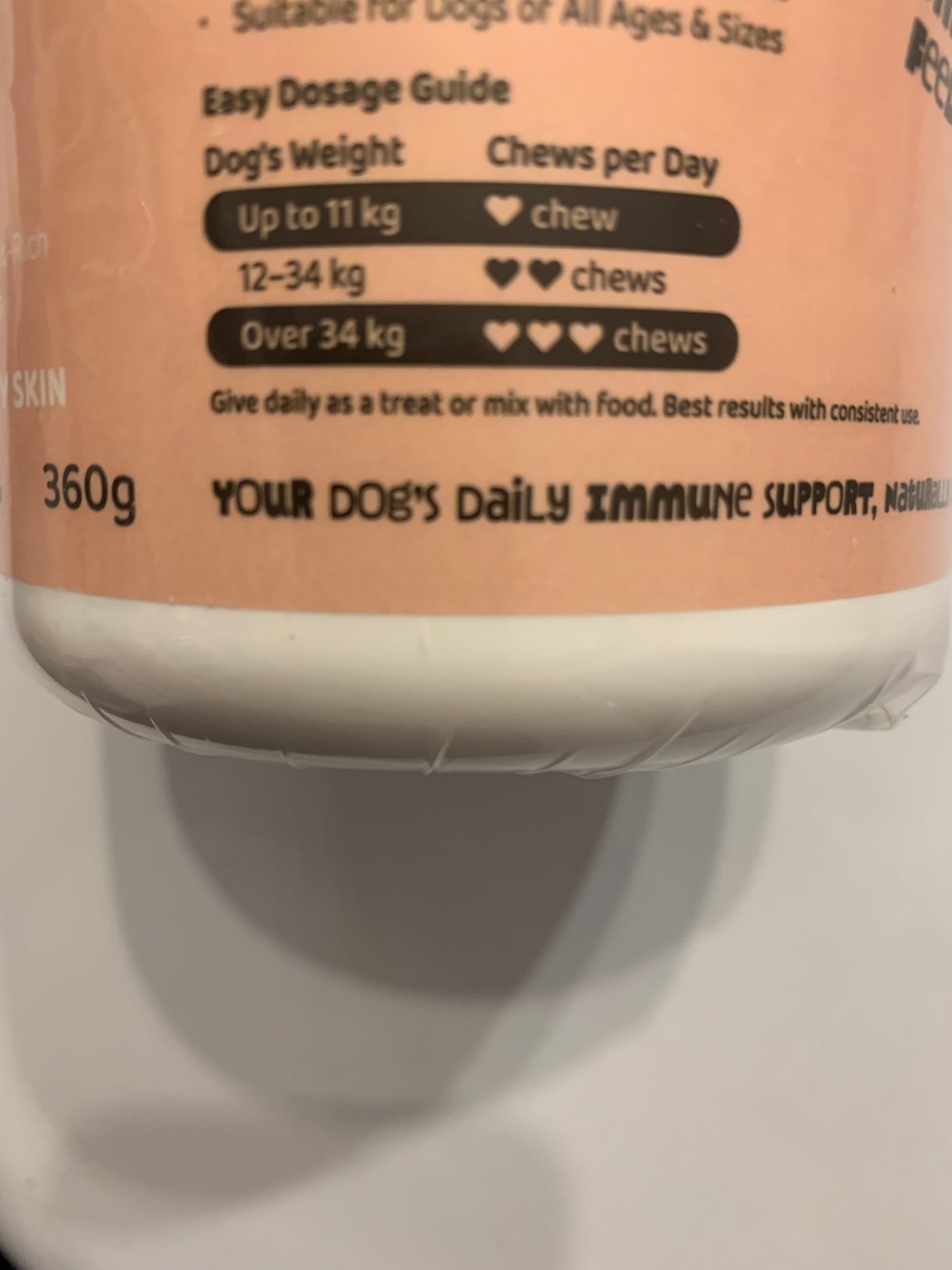 Lazy Tails Allergy Support Chews For Dogs 120pk, dog supplements, dog supplements uk, dog supplements for joints, dog supplements powder, left side, pets at home