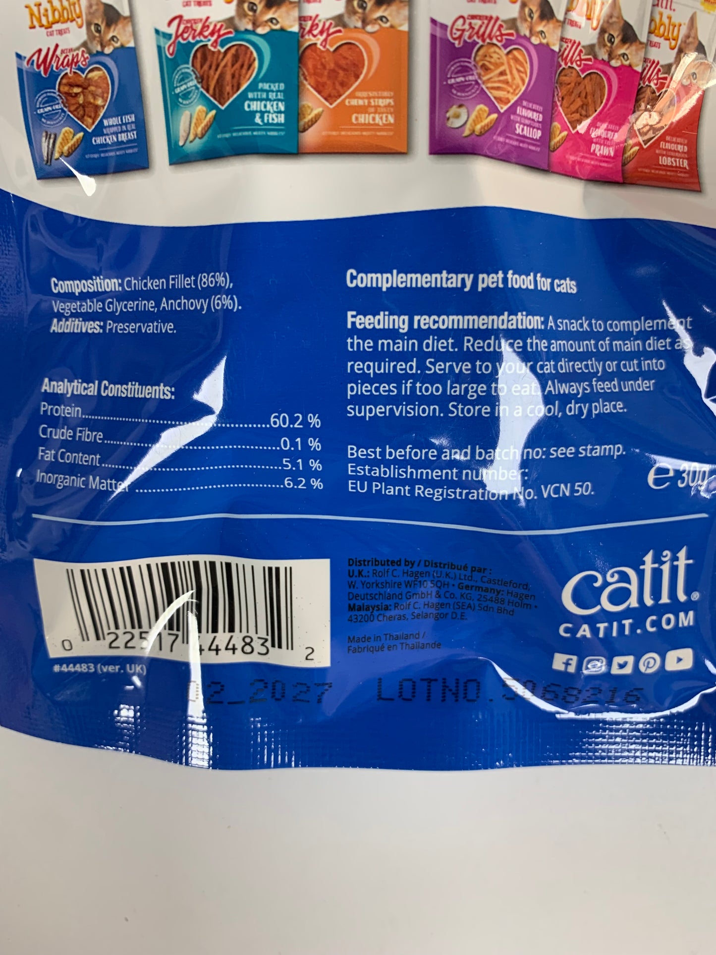 Catit Nibbly Ocean Wraps Cat Treats