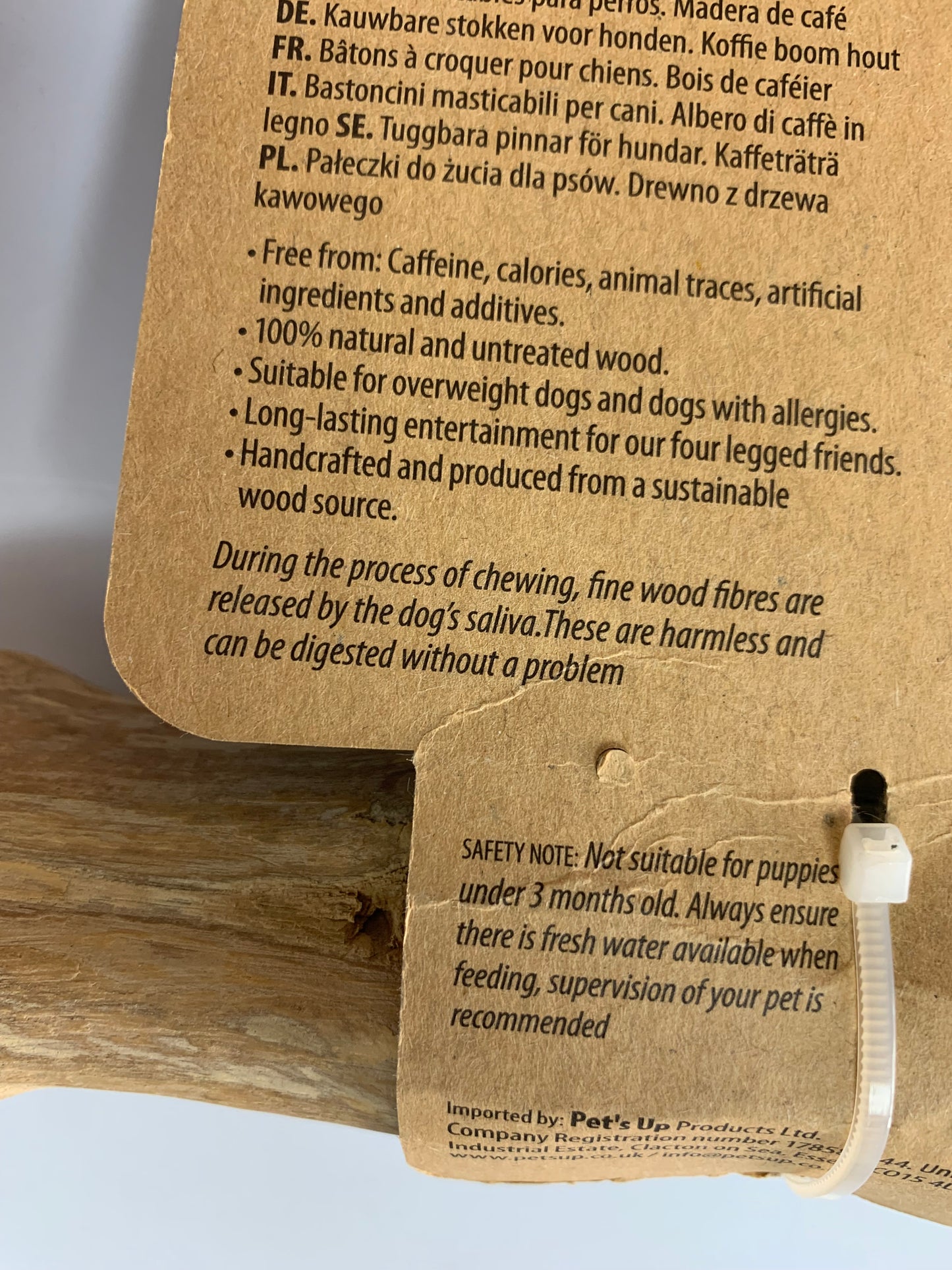 Good Wood Coffee Wood Dog Treat