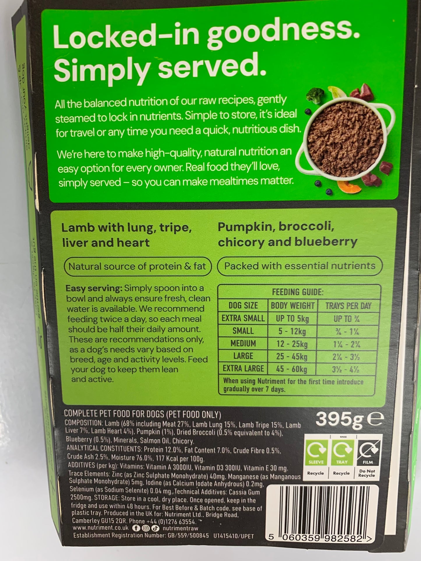 Nutriment Gently Steamed Lamb 395g