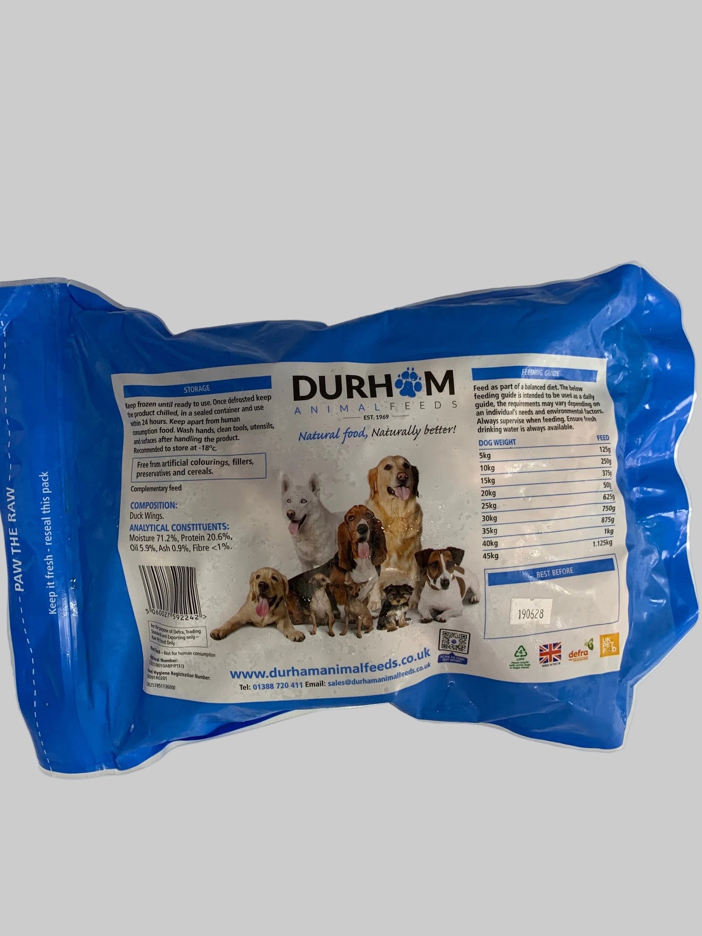 Durham Animal Feeds Duck Wings 1kg