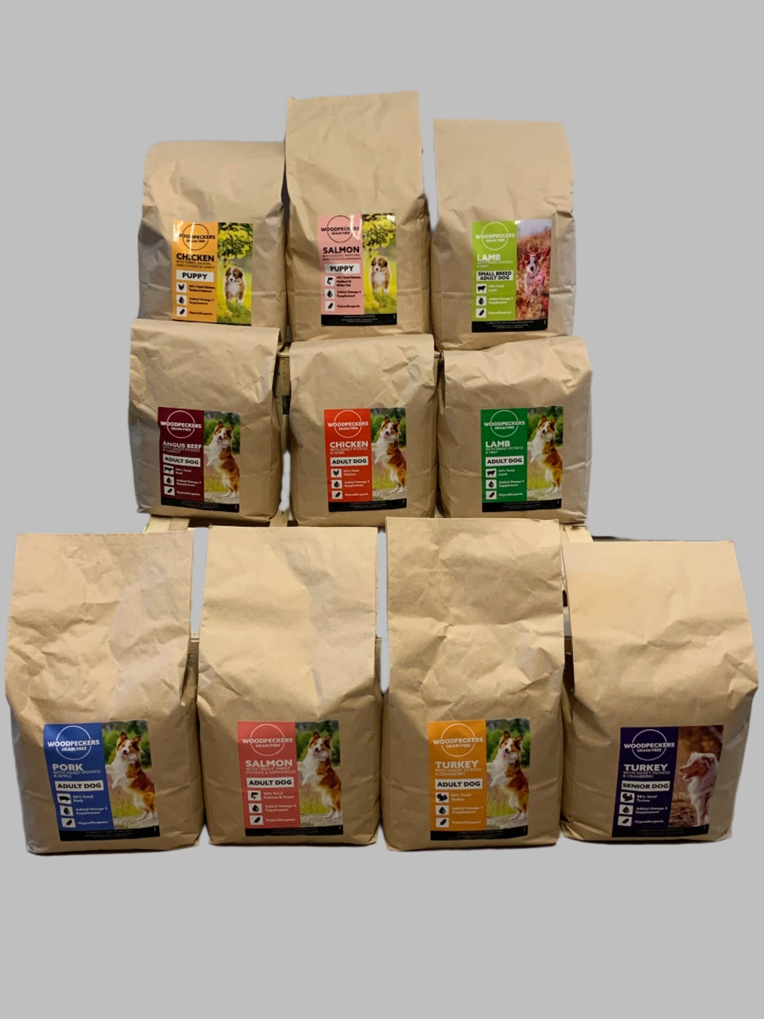 superfood dog food, hypoallergenic dog food grain free dog food, dry dog food, best dry dog food uk, front side