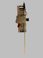 All For Paws Minis One Classic Felt Cloud Wand Cat Toy, cat toys, jelly cat toys, front side