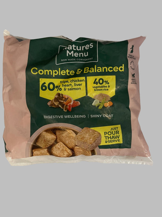 Natures Menu Complete & Balanced 60/40 Dog Nuggets 1kg