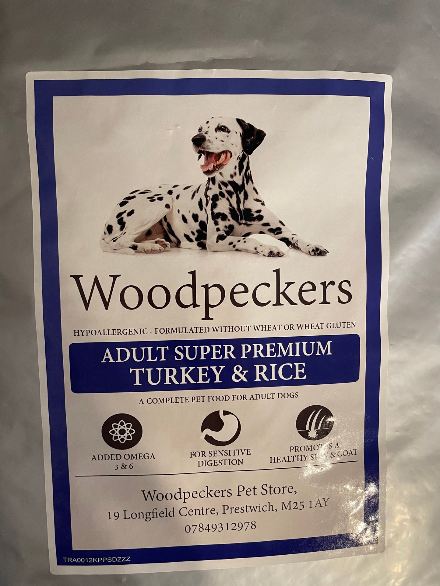 Woodpeckers Hypoallergenic Dog Food 12kg