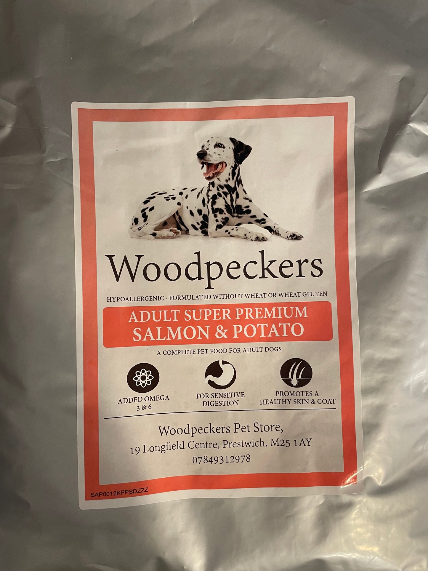 Woodpeckers Hypoallergenic Dog Food 12kg