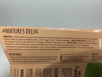 natures deli wet dog food, forthglade wet dog food, best wet dog food, back side