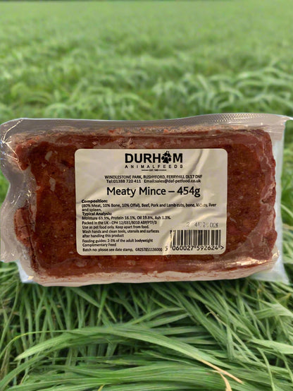 Durham Animal Feed Animal Mince, raw dog food, raw food for dogs, front side