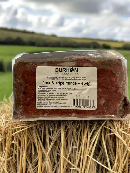 Durham Animal Feed Animal Mince, raw dog food, raw food for dogs, front side
