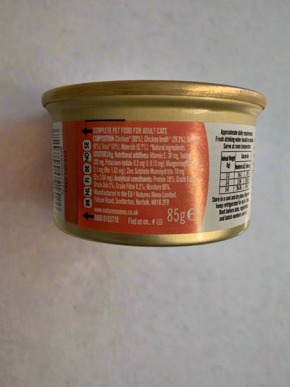 natures menu especially for cats, wet cat food, best wet food for cats, back side