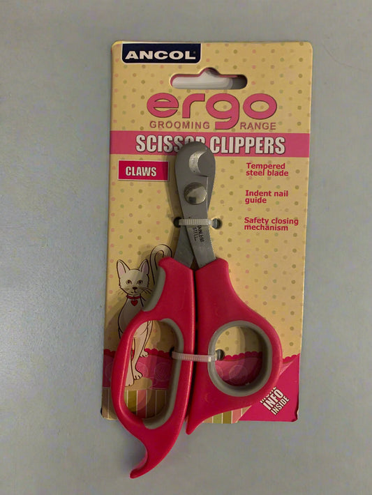 Ancol Ergo Cat scissor clippers, cat grooming, cat groom, front side