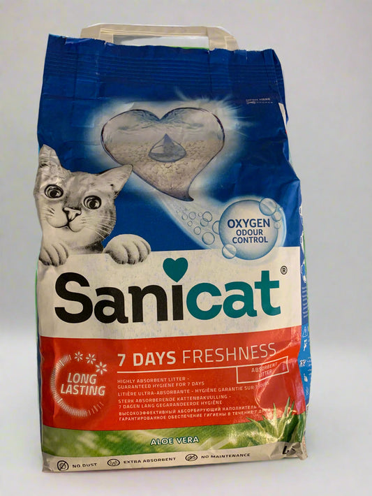 Sanicat Aloe Vera Cat Litter 4L, cat litter, cat litter tray, front side