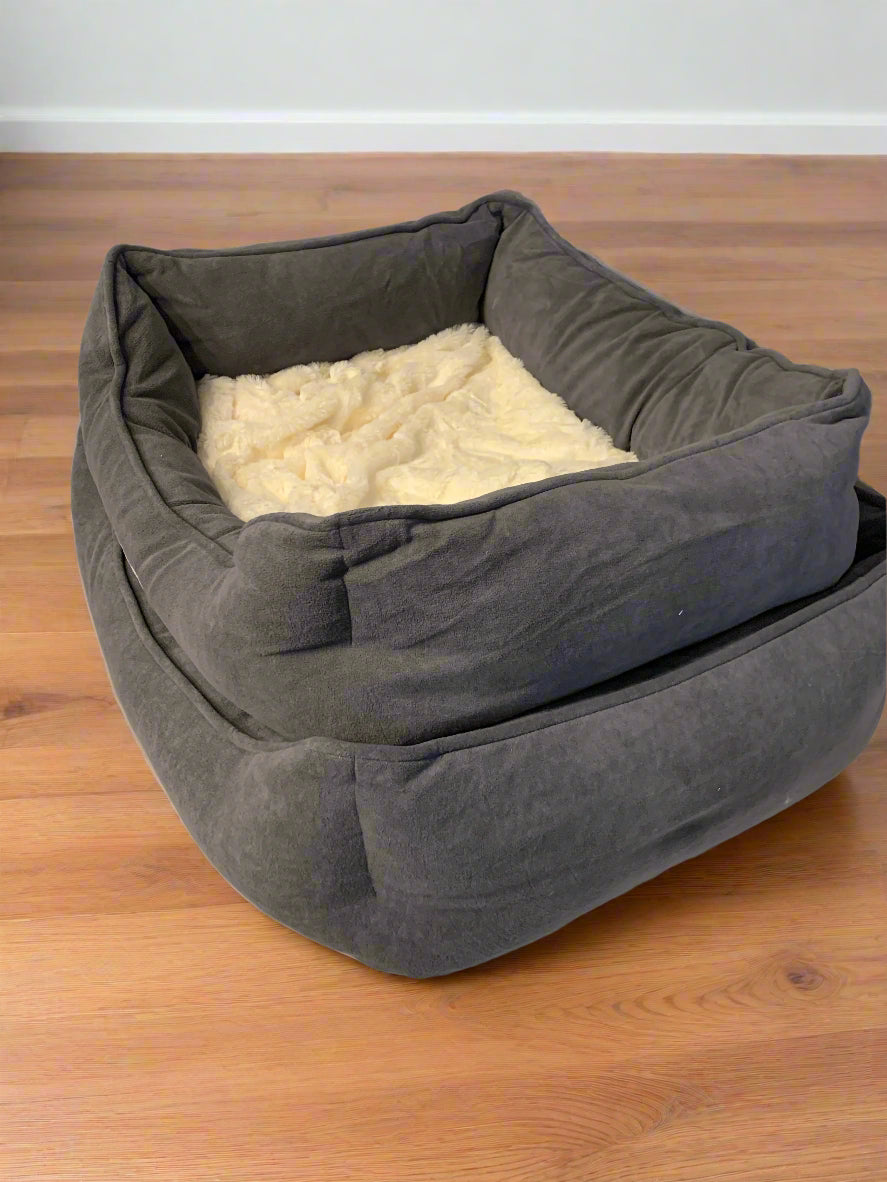 woodpeckers cuddler dog bed, dog bed, dog beds, right side
