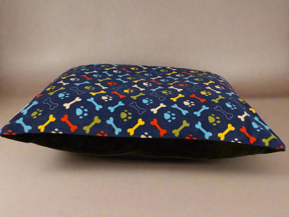 woodpeckers fleece cushion, dog bed, dog beds, front side