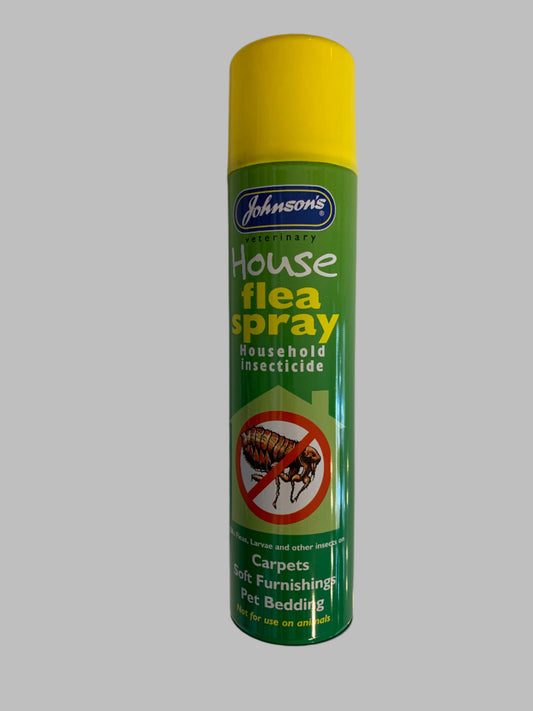 johnsons house flea spray, dog flea treatment, dog flea tablets, dog fleas, dog flea collar,, dog flea spray, front side