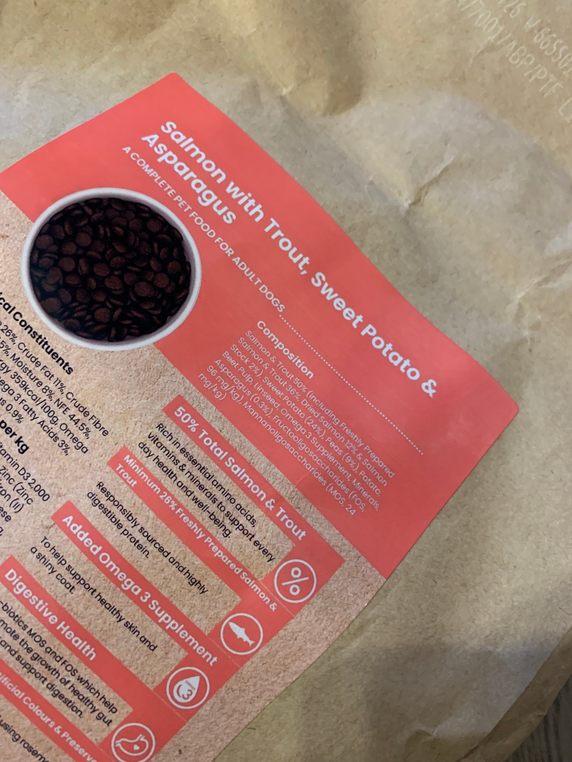 grain free dog food, grain free puppy dog food, dry dog food, best dry dog food uk, back side