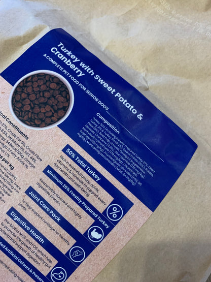 grain free dog food, grain free puppy dog food, dry dog food, best dry dog food uk, back side