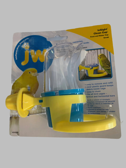 JW cage cup small, bird toys, bird toys for budgies, bird toys for cockatiels, front side