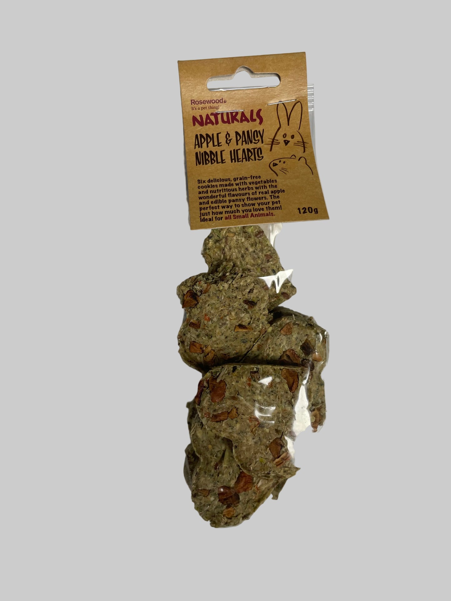 Rosewood Naturals Apple & Pansy Nibble Hearts