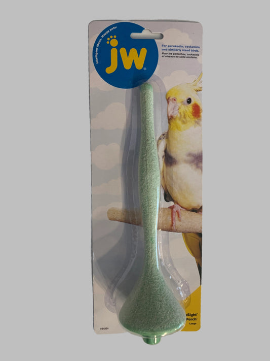 JW large sand perch, bird toys, bird toys for budgies, bird toys for cockatiels, front side
