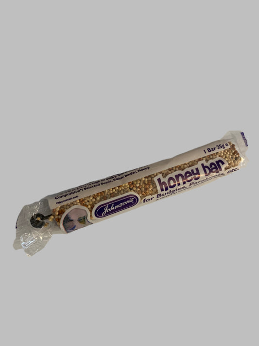 Johnsons honey bar, bird treat, bird treats, bird treats homemade, bird treats for cockatiel, front side