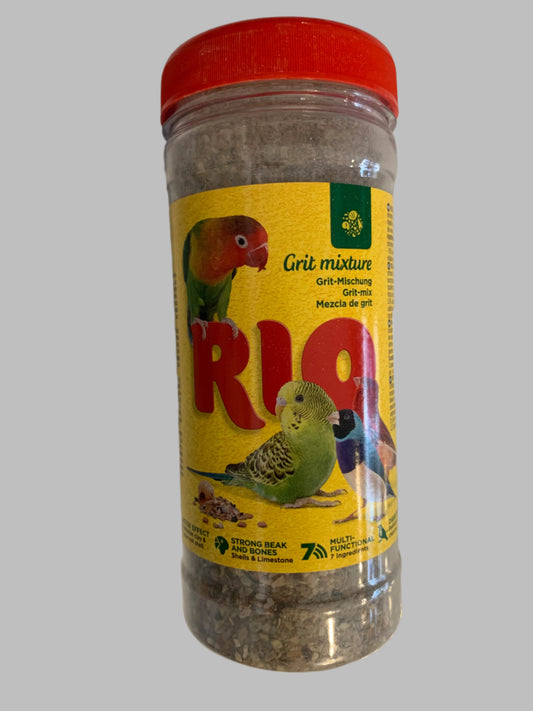 rio bird grit, bird grit for budgies, bird grit for cockatiels, bird grit for finches, front side