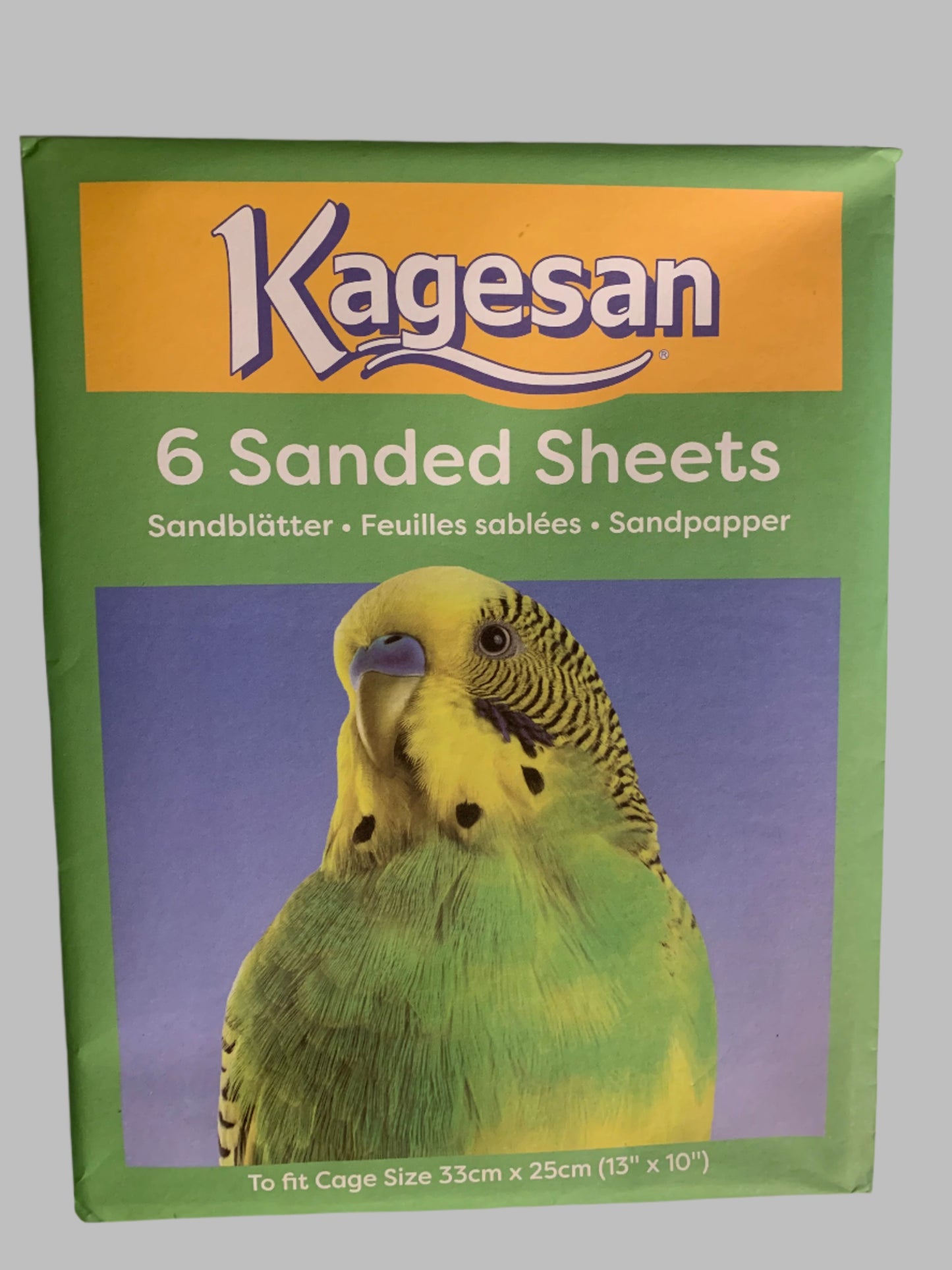 kagesan sand sheets, sand sheets for birds, sand sheets for bird cages, sand sheets for budgies, front side