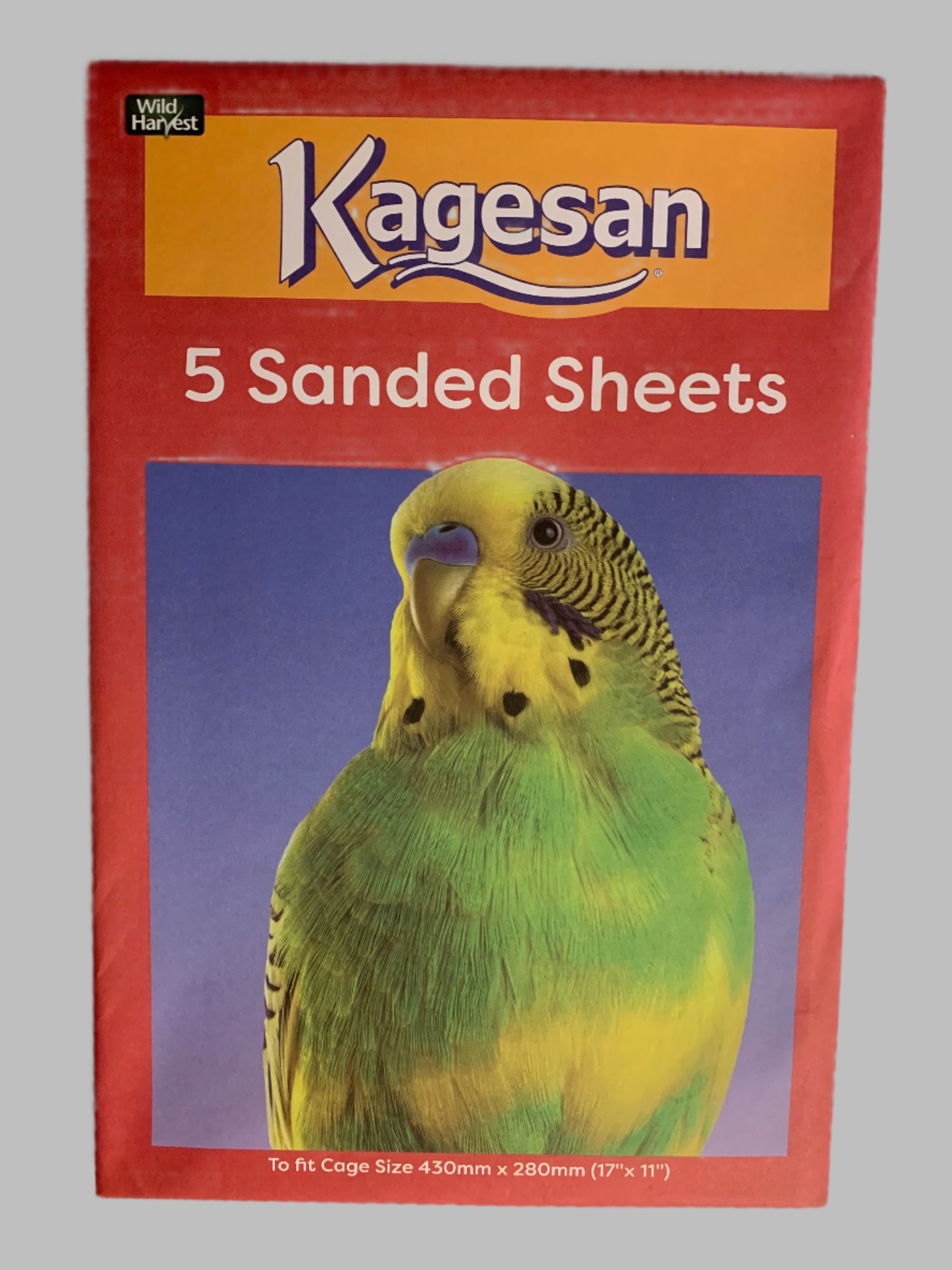 kagesan sand sheets, sand sheets for birds, sand sheets for bird cages, sand sheets for budgies, front side
