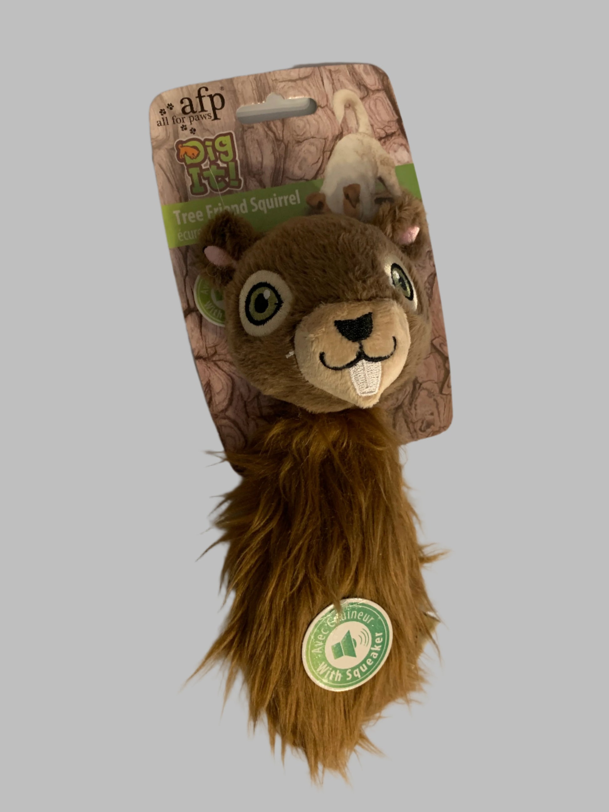 All For Paws squirrel Dog Toys, dog toys uk, dog toys amazon, front side