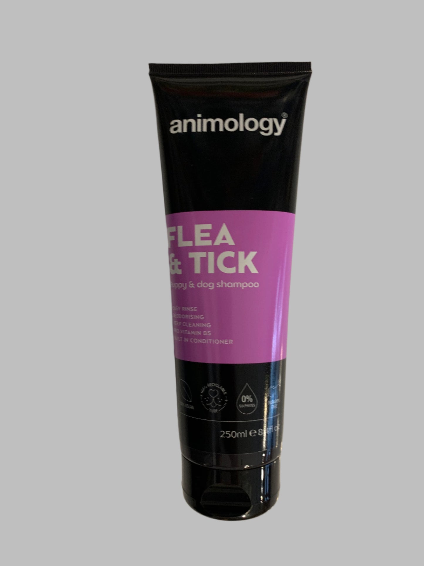 Animology Dog Shampoo 250ml, puppy shampoo, flea & tick dog shampoo, dog shampoo for sensitive skin, dog shampoo for itchy skin, front side