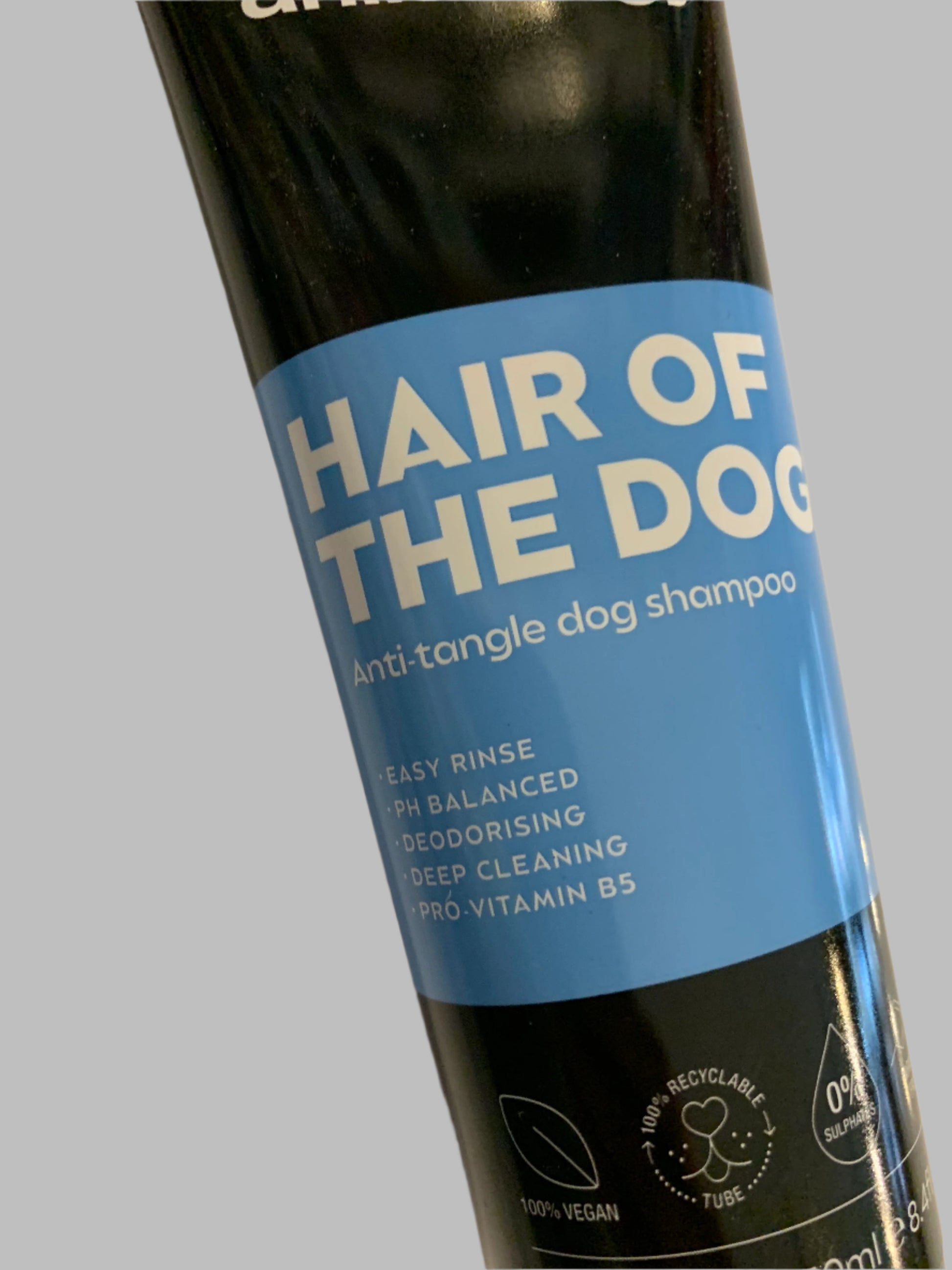 Animology Dog Shampoo 250ml, puppy shampoo, hair of the dog dog shampoo, dog shampoo for sensitive skin, dog shampoo for itchy skin, left side