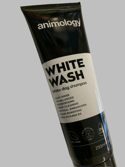 Animology Dog Shampoo 250ml, puppy shampoo, white wash dog shampoo, dog shampoo for sensitive skin, dog shampoo for itchy skin, left side