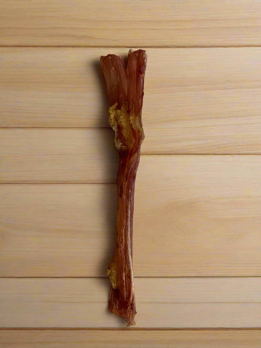 Beef Tendon Natural Dog Treat, Front Side