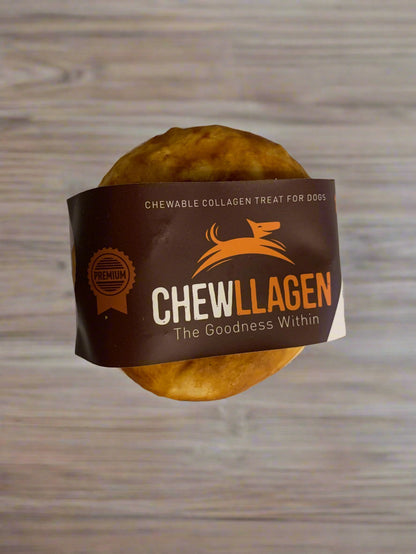 Beef Collagen dipped in Chicken, dog treats, front side