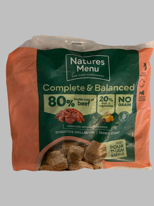 Natures Menu Complete & Balanced 80/20 Dog Nuggets 1kg