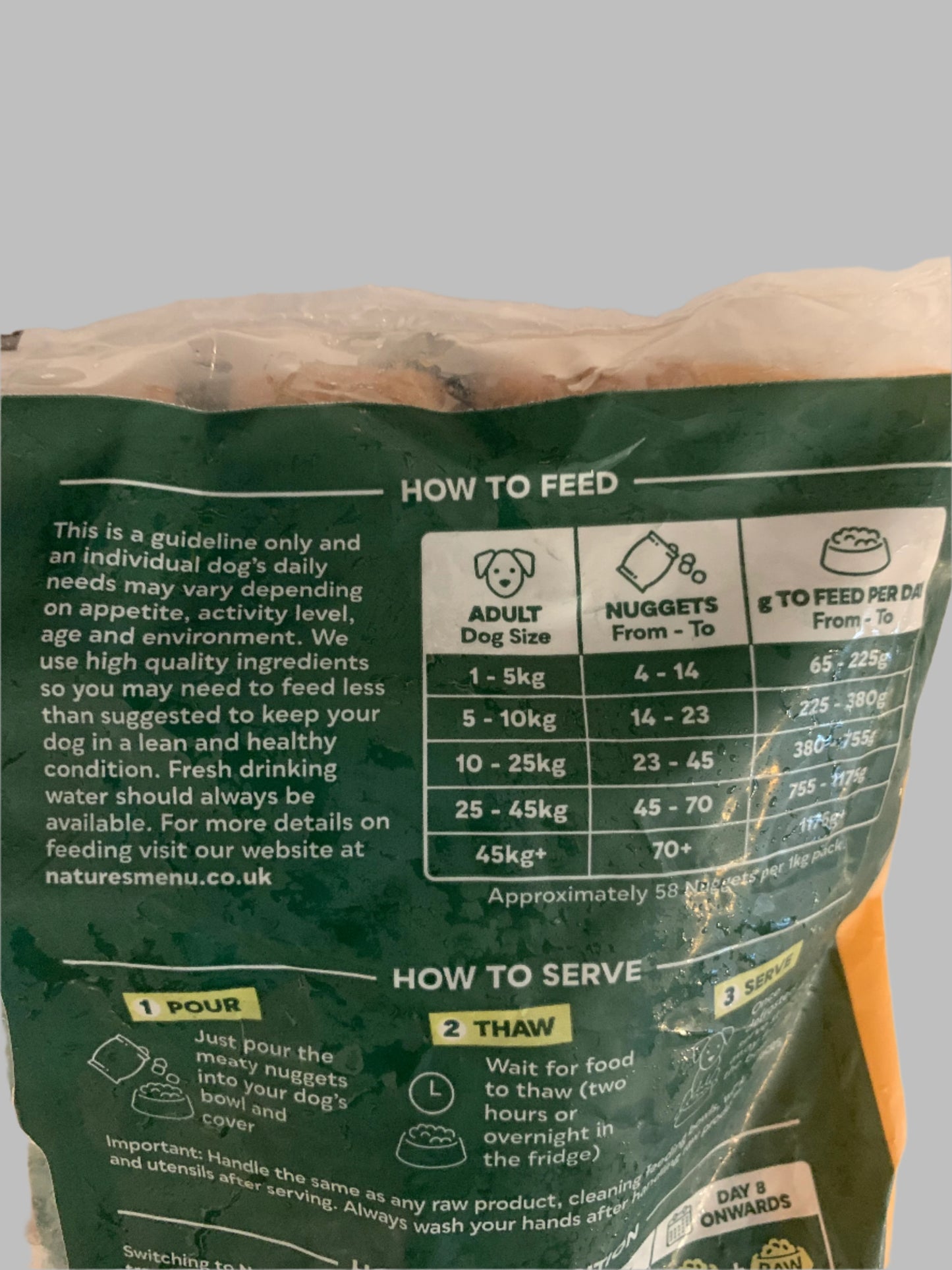Natures Menu Complete & Balanced 80/20 Dog Nuggets 1kg