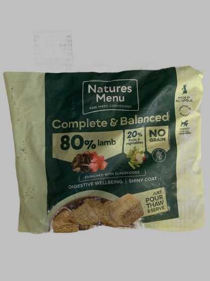 Natures Menu Complete & Balanced 80/20 Dog Nuggets 1kg
