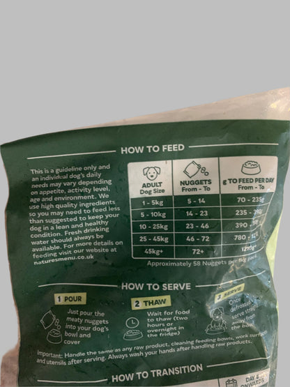 Natures Menu Complete & Balanced 80/20 Dog Nuggets 1kg