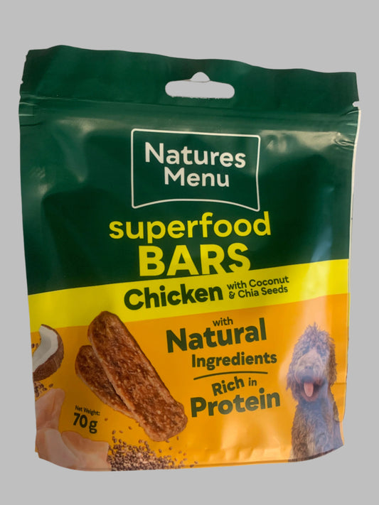 Natures menu country hunter superfood bars, Dog Treats, dog treat, dog treats, natural dog treats, front side