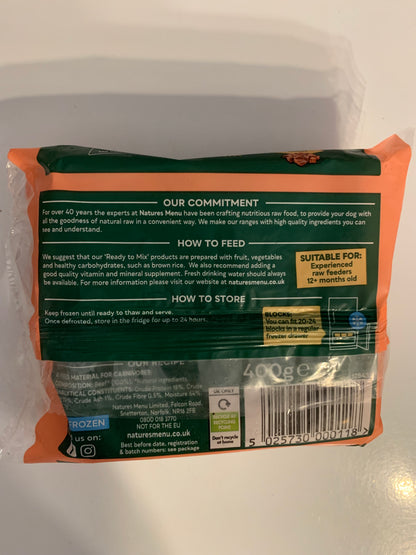Natures Menu Meat Blocks 400g