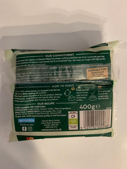 Natures Menu Meat Blocks 400g