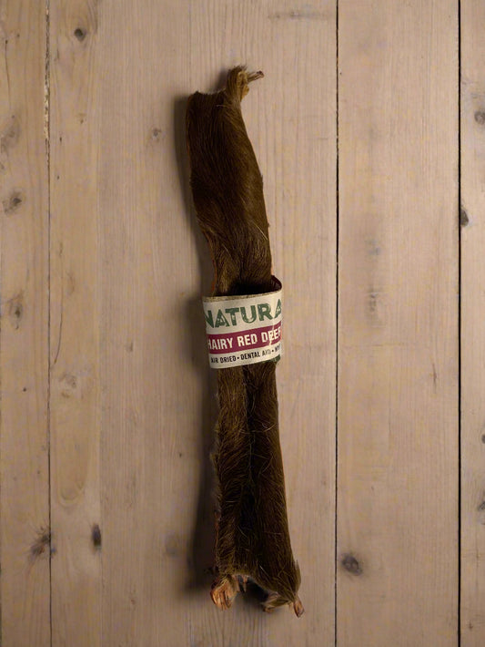 hairy red deer stick, Natural Dog Treat, Front Side, natural dog treats, dog treats, pets at home