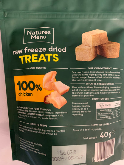 Natures Menu Raw Freeze Dried Treats 40g
