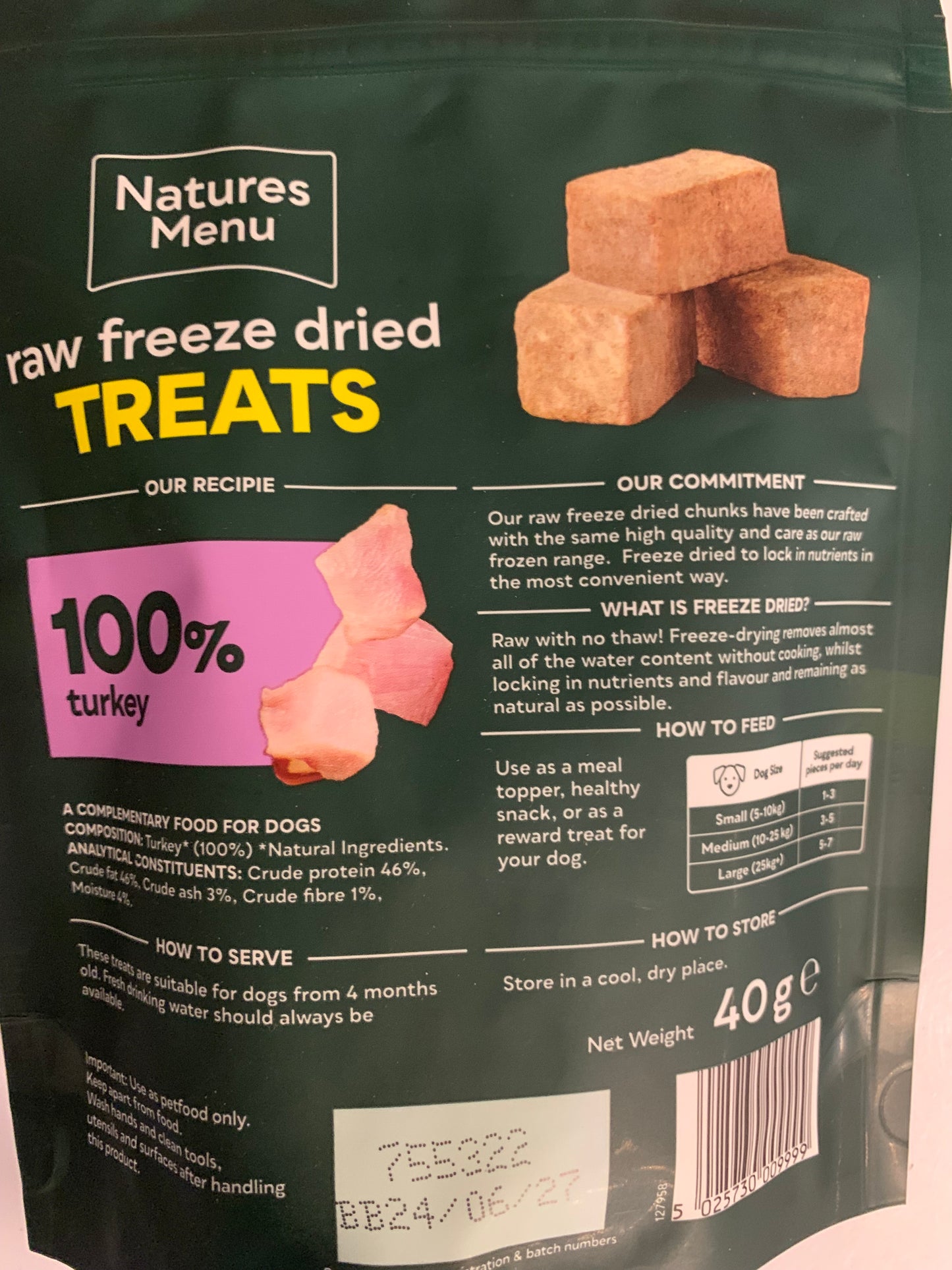 Natures Menu Raw Freeze Dried Treats 40g