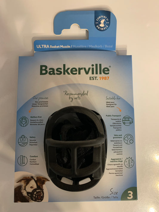 Baskerville Ultra Basket Muzzle, dog muzzle, dog muzzle uk, dog muzzle for barking, dog muzzle pets at home, pets at home