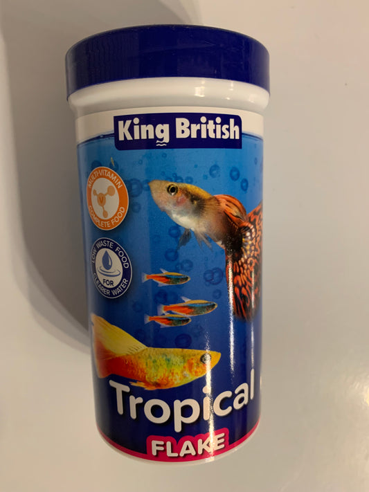 king british tropical flake food, fish food, fish food near me, front side, pets at home