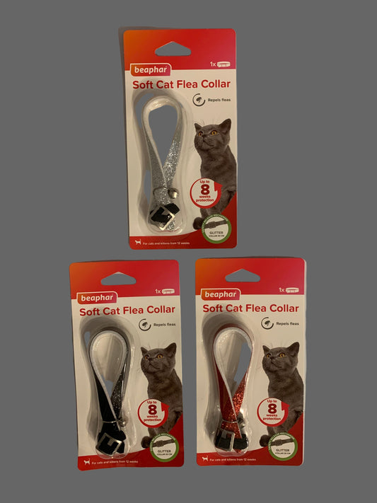 Beaphar Glitter Cat Flea Collar, Cat Collar, cat collars, collage side, pets at home