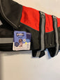 Animate Waterproof Red/Black Dog Coat 22", dog coats, dog coats uk, waterproof dog coats, dog coats with harness, dog coats with legs, right side, pets at home