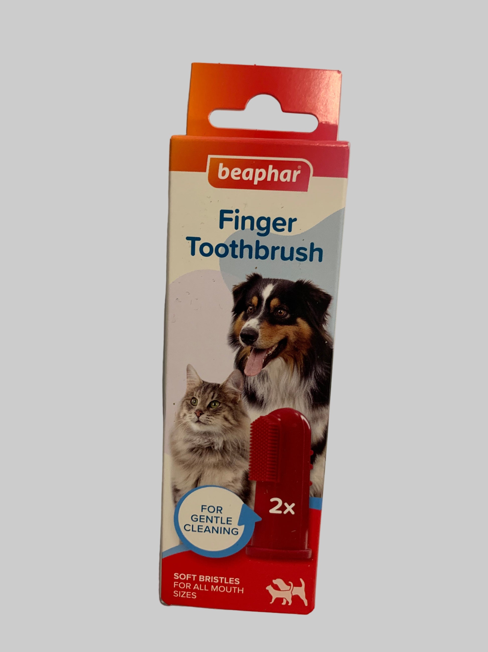Beaphar Finger Toothbrush, dog toothpaste, dog toothpaste uk, dog toothpaste and brush, best dog toothpaste uk, pets at home, front side